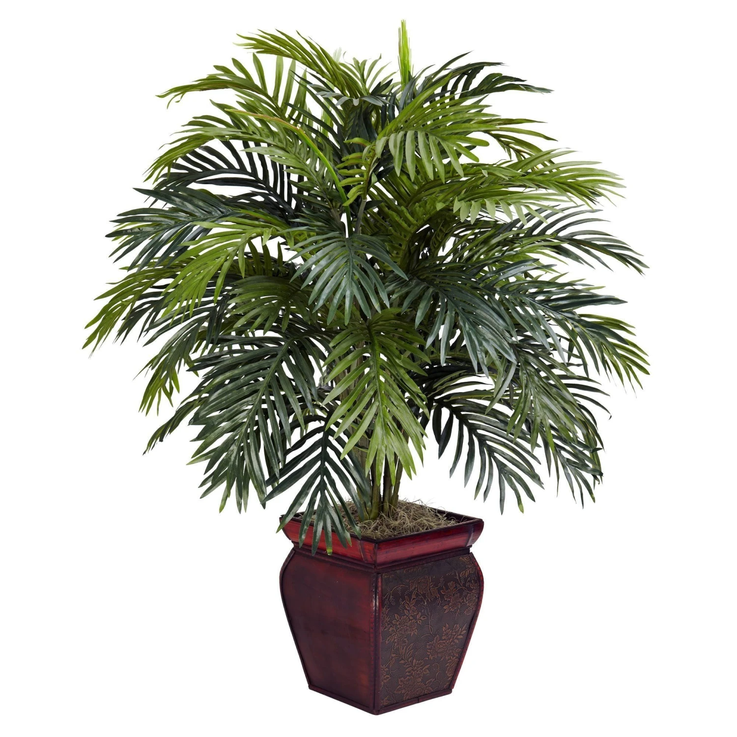 Areca W/Decorative Planter Silk Plant 3 Areca W/Decorative Planter Silk Plant
