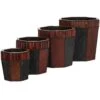Bamboo Octagon Decorative Planters (Set Of 4) 1 Bamboo Octagon Decorative Planters (Set Of 4) -Artificial Flowers Sale artificial bamboo octagon decorative planters set of 4 nearly natural 728906