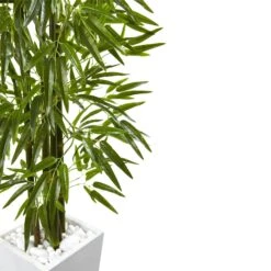 Bamboo Tree With White Planter UV Resistant (Indoor/Outdoor) 8 Bamboo Tree With White Planter UV Resistant (Indoor/Outdoor) -Artificial Flowers Sale artificial bamboo tree with white planter uv resistant indooroutdoor nearly natural 445027
