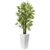 Bamboo Tree With White Planter UV Resistant (Indoor/Outdoor) 1 Bamboo Tree With White Planter UV Resistant (Indoor/Outdoor) -Artificial Flowers Sale artificial bamboo tree with white planter uv resistant indooroutdoor nearly natural 757892