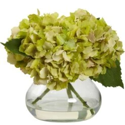 Artificial Blooming Hydrangea In Vase 12 Artificial Blooming Hydrangea In Vase -Artificial Flowers Sale artificial blooming hydrangea wvase nearly natural green 933132
