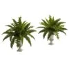 Boston Fern W/Urn (Set Of 2) 1 Boston Fern W/Urn (Set Of 2) -Artificial Flowers Sale artificial boston fern wurn set of 2 nearly natural 160173