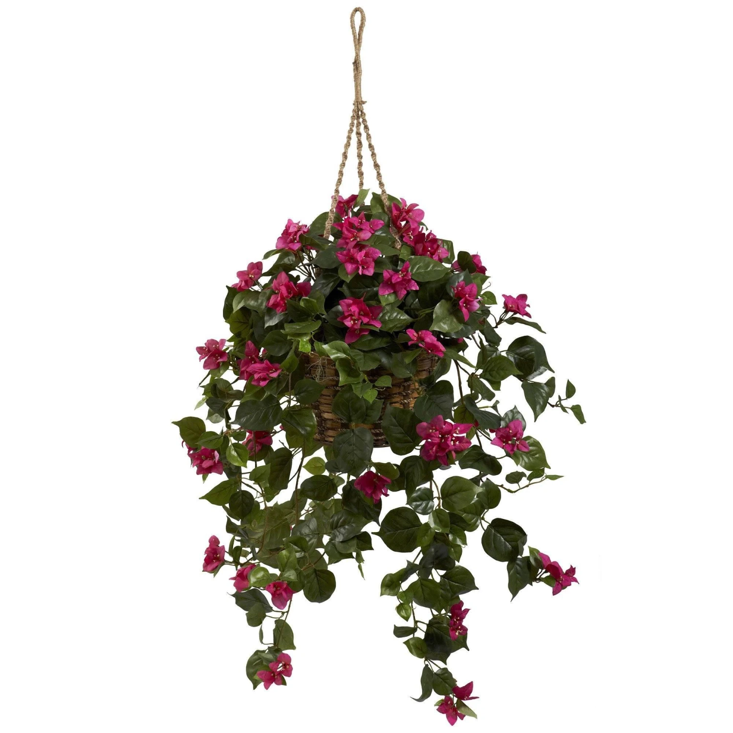 Bougainvillea Silk Hanging Basket 3 Bougainvillea Silk Hanging Basket