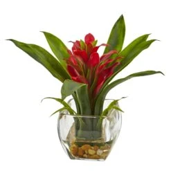 Bromeliad With Vase Arrangement (Set Of 2) -Artificial Flowers Sale artificial bromeliad with vase arrangement set of 2 nearly natural 515714