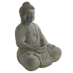 Buddha Statue (Indoor/Outdoor) -Artificial Flowers Sale artificial buddha statue indooroutdoor nearly natural 567630