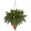 Cycas Hanging Basket Artificial Plant -Artificial Flowers Sale artificial cycas hanging basket artificial plant nearly natural 660086