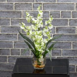 Dancing Lady Orchid Liquid Illusion Silk Flower Arrangement 20 Dancing Lady Orchid Liquid Illusion Silk Flower Arrangement -Artificial Flowers Sale artificial dancing lady orchid liquid illusion silk flower arrangement nearly natural 410155