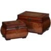 Decorative Lacquered Wood Chests (Set Of 2) -Artificial Flowers Sale artificial decorative lacquered wood chests set of 2 nearly natural 332221