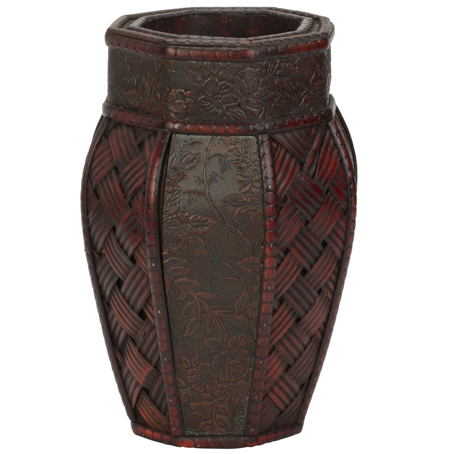 Design And Weave Panel Decorative Planters (Set Of 2) 4 Design And Weave Panel Decorative Planters (Set Of 2) - Image 2