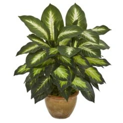 Dieffenbachia Artificial Plant In Ceramic Planter