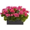 Artificial Geranium In Rectangular Planter UV Resistant (Indoor/Outdoor) -Artificial Flowers Sale artificial geranium in rectangular planter uv resistant indooroutdoor nearly natural beauty 860169
