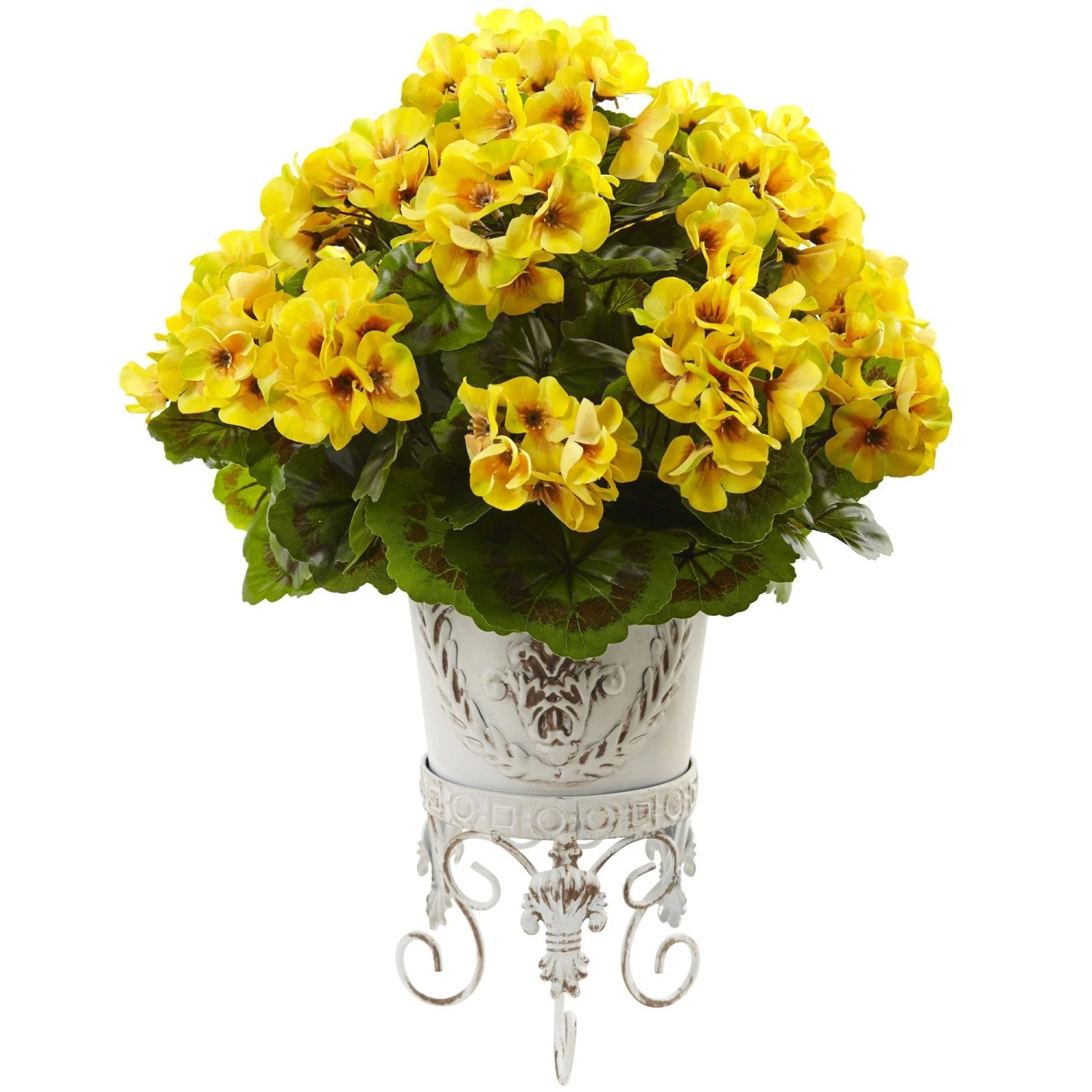 Geranium With Metal Planter UV Resistant (Indoor/Outdoor) 6 Geranium With Metal Planter UV Resistant (Indoor/Outdoor) - Image 4