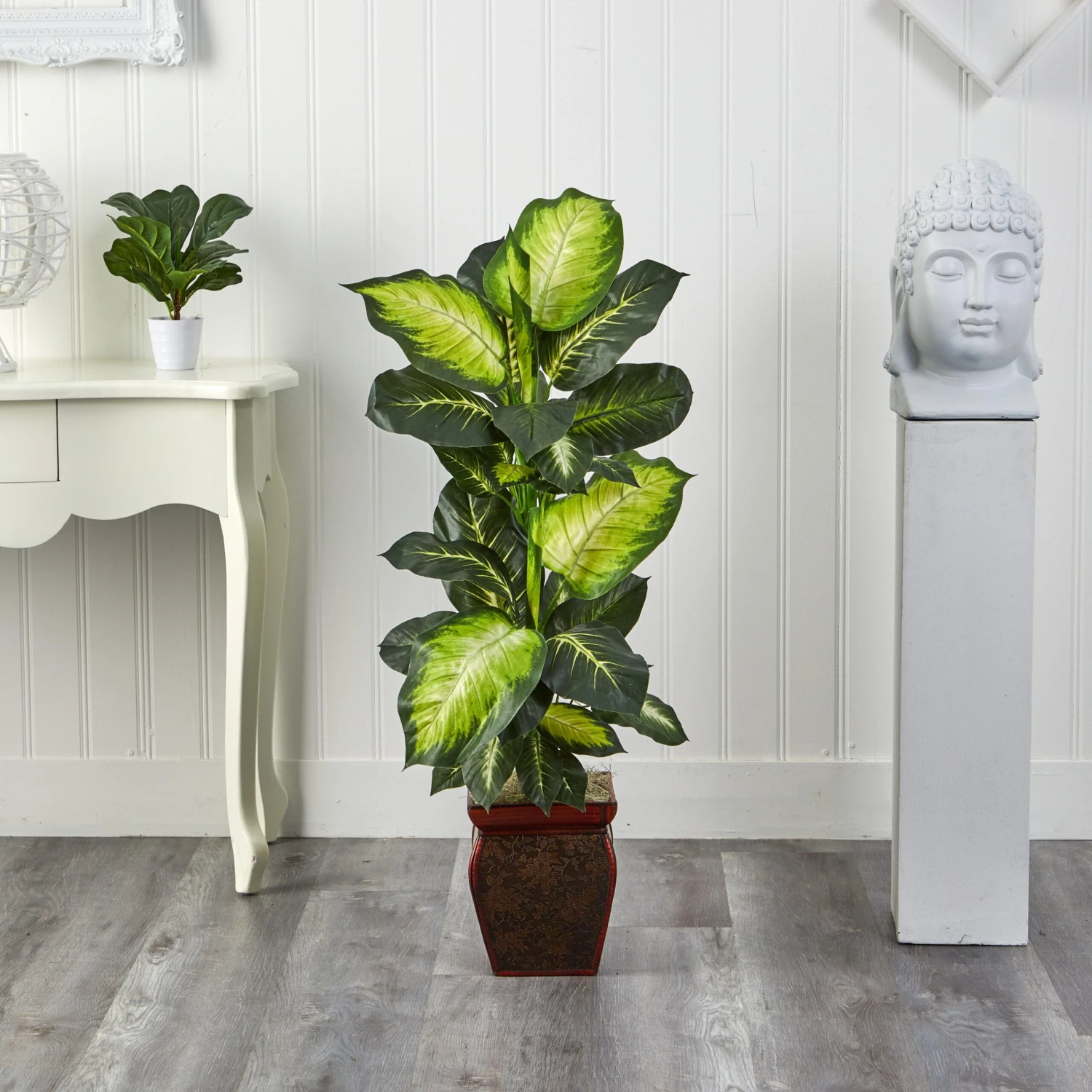 Golden Dieffenbachia W/Decorative Planter 5 Golden Dieffenbachia W/Decorative Planter - Image 3