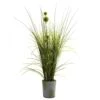 Grass & Dandelion W/Cement Planter -Artificial Flowers Sale artificial grass dandelion wcement planter nearly natural 266677