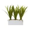 Grass In Rectangular Planter -Artificial Flowers Sale artificial grass in rectangular planter nearly natural 119268
