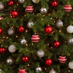 Holiday Shatterproof, 64 Count Christmas Tree Ornament Set, 80mm With Re-Useable Box 23 Holiday Shatterproof, 64 Count Christmas Tree Ornament Set, 80mm With Re-Useable Box -Artificial Flowers Sale artificial holiday shatterproof 64 count christmas tree ornament set 80mm with re useable box nearly natural 558139