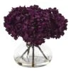 Hydrangea With Vase Silk Flower Arrangement