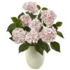 Hydrangea With White Planter -Artificial Flowers Sale artificial hydrangea with white planter nearly natural 280246