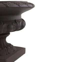 Iron Finished Decorative Urn (Indoor/Outdoor) 13 Iron Finished Decorative Urn (Indoor/Outdoor) -Artificial Flowers Sale artificial iron finished decorative urn indooroutdoor nearly natural 906056