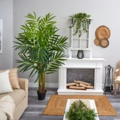 King Palm Artificial Tree -Artificial Flowers Sale artificial king palm artificial tree nearly natural 595938