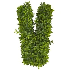 “LOVE” Boxwood Artificial Wall Decoration (Indoor/Outdoor) Trellis -Artificial Flowers Sale artificial love boxwood artificial wall decoration indooroutdoor nearly natural 783372