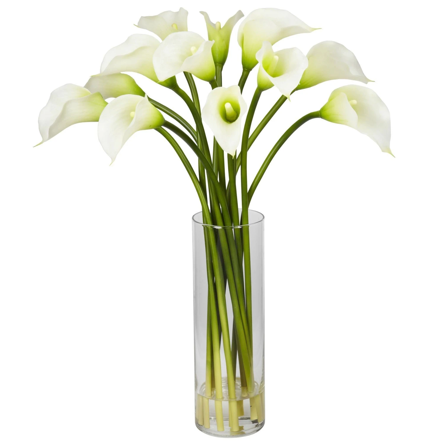 Mini Calla Lily Silk Flower Arrangement 3 Mini Calla Lily Silk Flower Arrangement