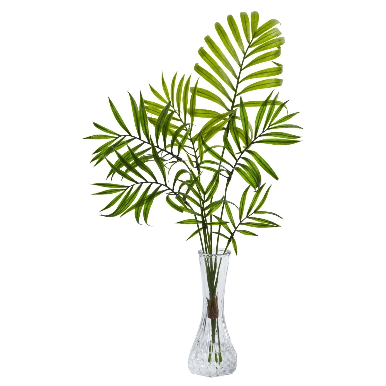 Mini Palm Artificial Plant In Vase (Set Of 3) 4 Mini Palm Artificial Plant In Vase (Set Of 3) - Image 2