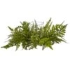 Mixed Fern Artificial Arrangement Candelabrum -Artificial Flowers Sale artificial mixed fern artificial arrangement candelabrum nearly natural 253733