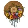 Mixed Flower Hat Wreath 2 Mixed Flower Hat Wreath -Artificial Flowers Sale artificial mixed flower hat wreath nearly natural 705529