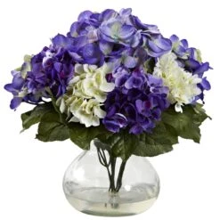 Mixed Hydrangea W/Vase