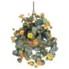 Nasturtium Silk Hanging Basket -Artificial Flowers Sale artificial nasturtium silk hanging basket nearly natural 980297