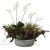 Orchid & Succulent Garden W/Driftwood & Decorative Vase -Artificial Flowers Sale artificial orchid succulent garden wdriftwood decorative vase nearly natural 375099