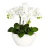Artificial Phalaenopsis Arrangement -Artificial Flowers Sale artificial phalaenopsis silk flower arrangement nearly natural 406128