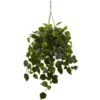 Philodendron Hanging Basket UV Resistant (Indoor/Outdoor) -Artificial Flowers Sale artificial philodendron hanging basket uv resistant indooroutdoor nearly natural 527007