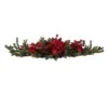Poinsettia & Berry Centerpiece -Artificial Flowers Sale artificial poinsettia berry centerpiece nearly natural 487188