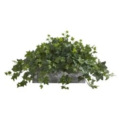 Puff Ivy Artificial Plant In Stone Planter
