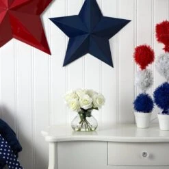 Rose Arrangement W/Vase 31 Rose Arrangement W/Vase -Artificial Flowers Sale artificial rose arrangement wvase nearly natural 172579