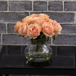 Rose Arrangement W/Vase 36 Rose Arrangement W/Vase -Artificial Flowers Sale artificial rose arrangement wvase nearly natural 352878