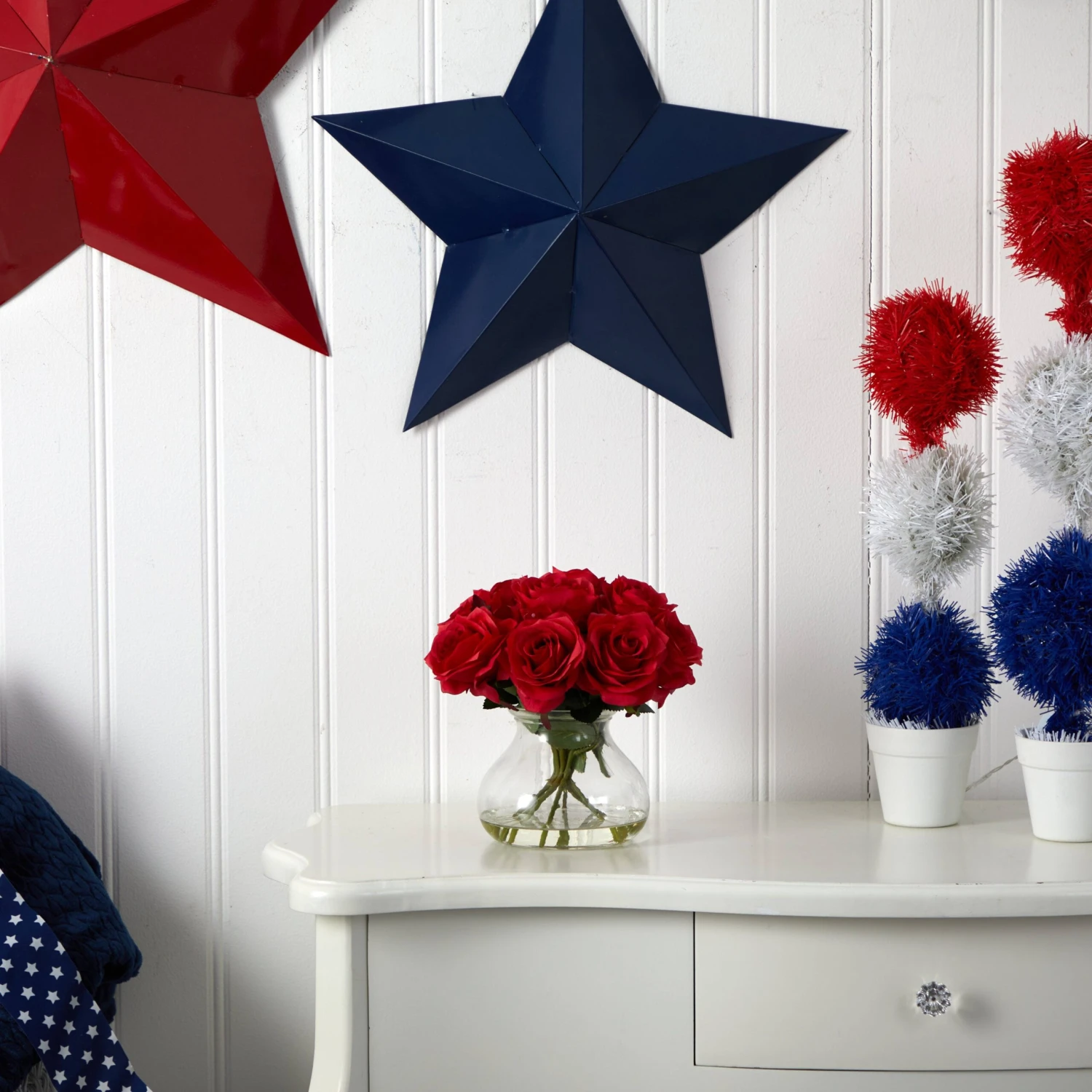 Rose Arrangement W/Vase 15 Rose Arrangement W/Vase - Image 13