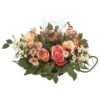 Rose Candelabrum Silk Flower Arrangement -Artificial Flowers Sale artificial rose candelabrum silk flower arrangement nearly natural assorted pastels 139633