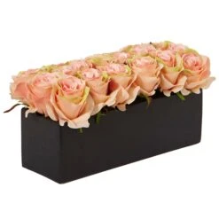 Roses In Rectangular Planter 38 Roses In Rectangular Planter -Artificial Flowers Sale artificial roses in rectangular planter nearly natural 115438