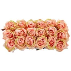Roses In Rectangular Planter -Artificial Flowers Sale artificial roses in rectangular planter nearly natural 130857