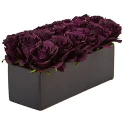 Roses In Rectangular Planter 34 Roses In Rectangular Planter -Artificial Flowers Sale artificial roses in rectangular planter nearly natural 141880