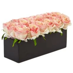 Roses In Rectangular Planter 31 Roses In Rectangular Planter -Artificial Flowers Sale artificial roses in rectangular planter nearly natural 869322