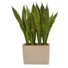 Sansevieria Artificial Plant In Ceramic Planter