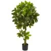 Schefflera Artificial Tree UV Resistant (Indoor/Outdoor) -Artificial Flowers Sale artificial schefflera artificial tree uv resistant indooroutdoor nearly natural 851598