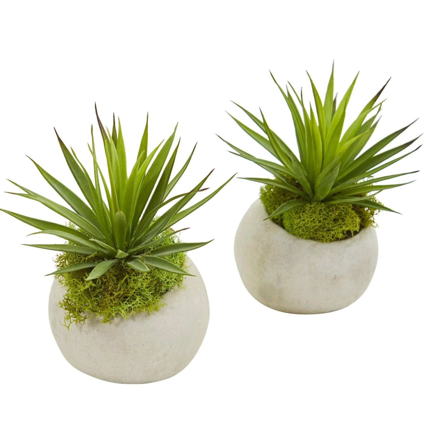 Spiky Agave Artificial Plant In Planter (Set Of 2) 3 Spiky Agave Artificial Plant In Planter (Set Of 2)