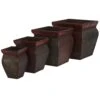 Square Planters W/Rim (Set Of 4) 1 Square Planters W/Rim (Set Of 4) -Artificial Flowers Sale artificial square planters wrim set of 4 nearly natural 667545