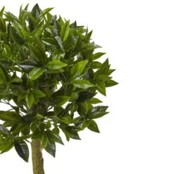 Sweet Bay Topiary With Farmhouse Planter -Artificial Flowers Sale artificial sweet bay topiary with farmhouse planter nearly natural 817104