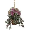 Wandering Jew And Begonia Hanging Basket 1 Wandering Jew And Begonia Hanging Basket -Artificial Flowers Sale artificial wandering jew and begonia hanging basket nearly natural 764465